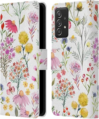 Miniatura 10 de Head Case Designs Officially Licensed Ninola Watery Hibiscus Botanical Patterns Leather Book Wallet Case Cover Compatible with Samsung Galaxy A53 5G