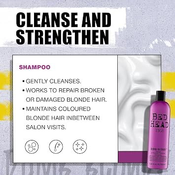 Bed Head by TIGI Dumb Blonde Shampoo, 750ml