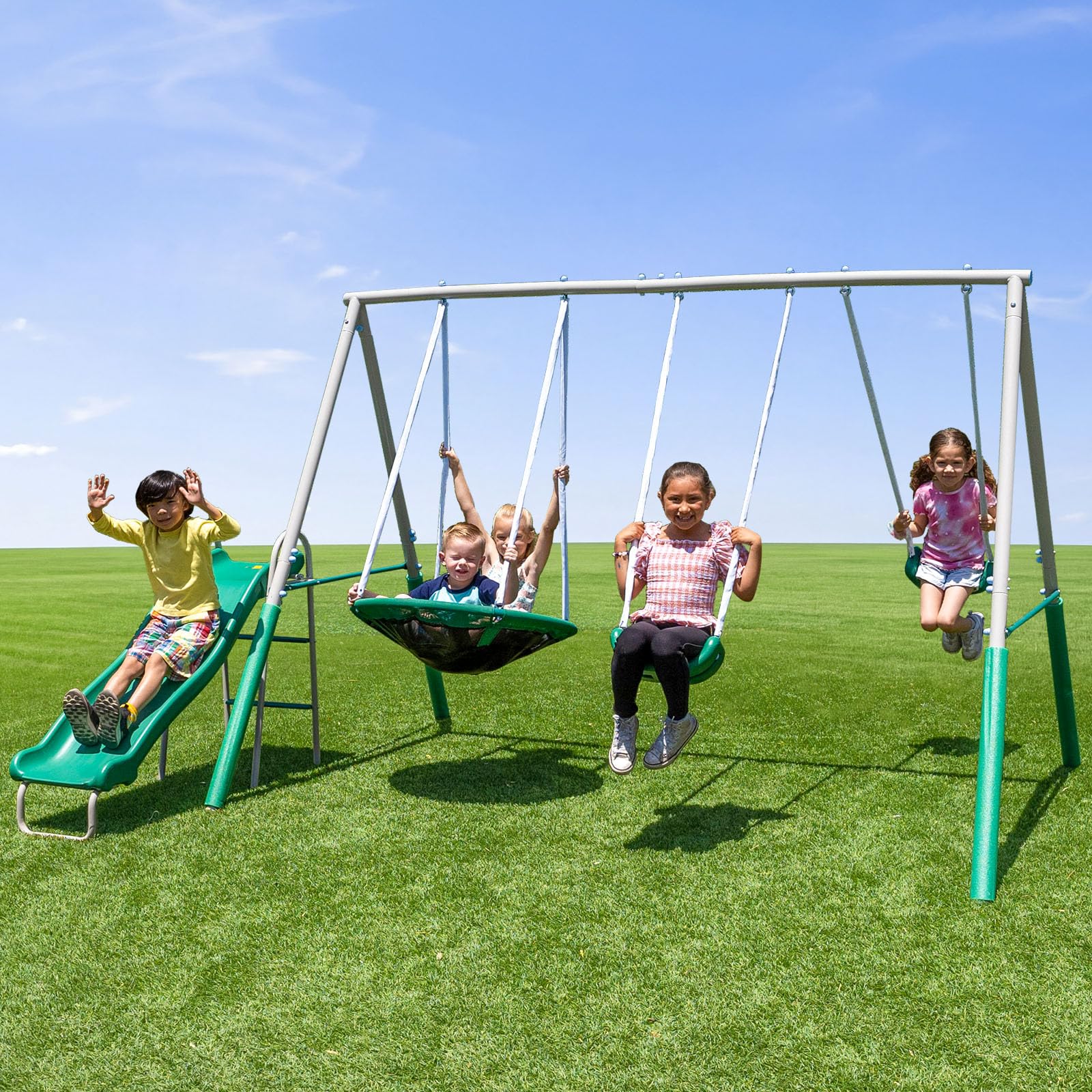 Amazon.com: Sportspower Northridge Metal Swing Set, 500 lb