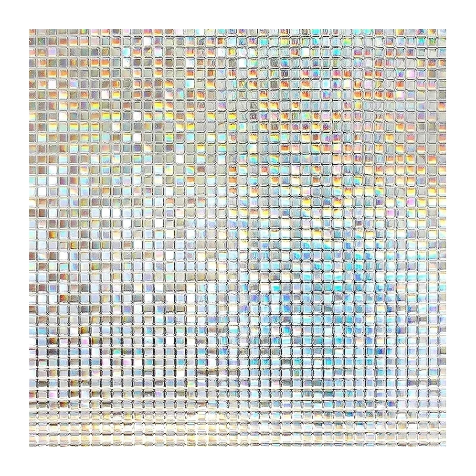 Window Privacy Film 3D Decorative Stained Glass Decals Static Cling Sticker for Glass Windows(Color C,90x500cm)