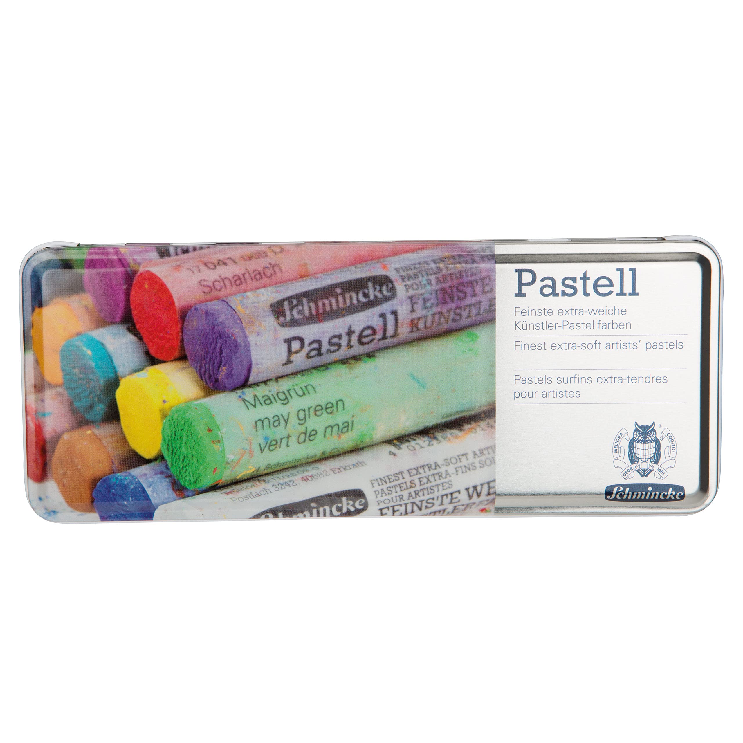 Schmincke - Metal empty box for pastels, 77911097, for 11 pastel pencils, for individual self-filling, pastel set, foam insert for safe storage and transportation - Image 4