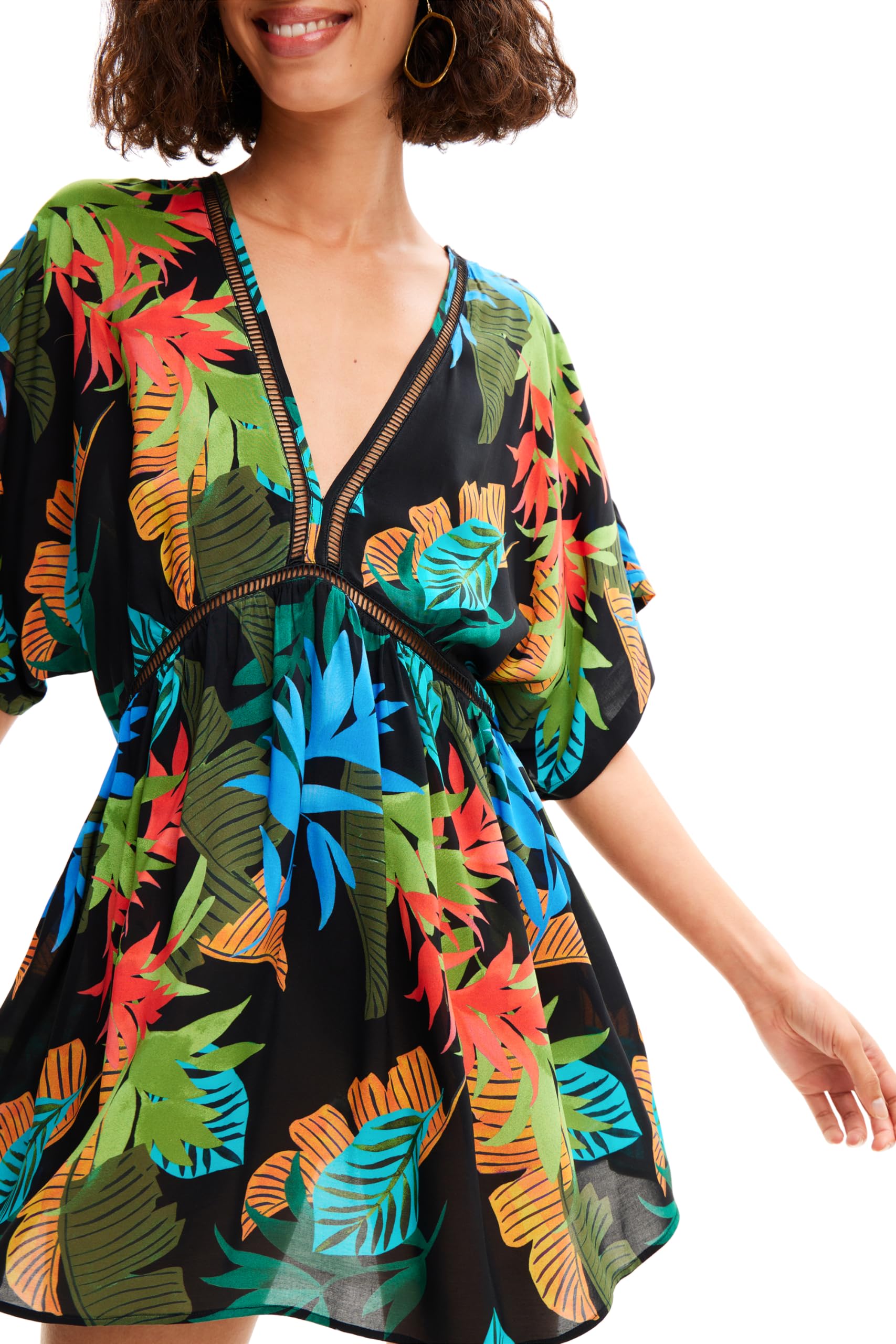 Desigual Bikini Top Kobiety Swim_top Tropical Party