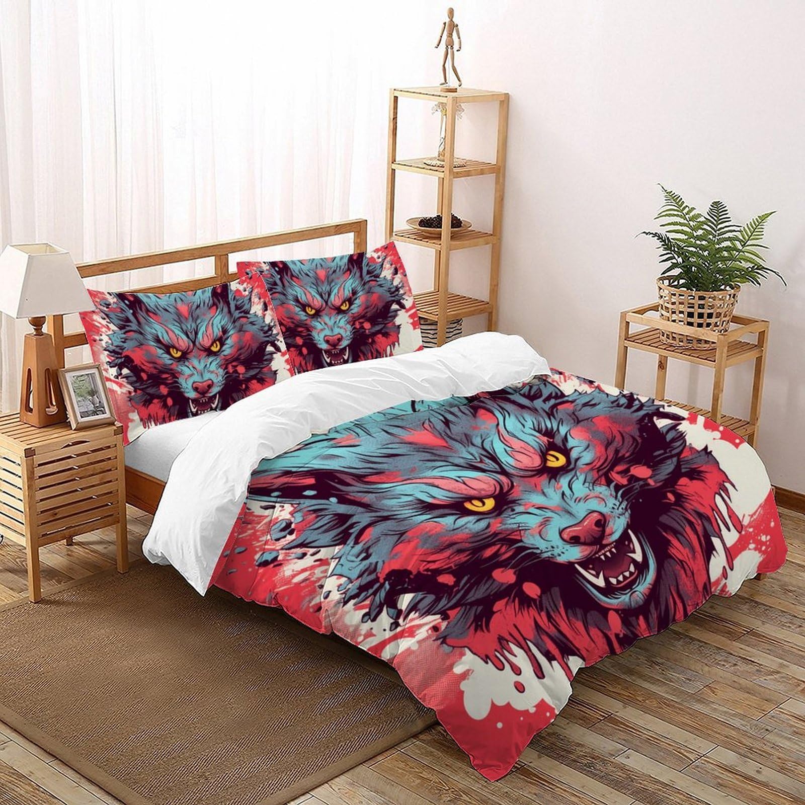 Housses de couette fermeture éclair 260x220 cm pour changer le lit facilement et sans effort