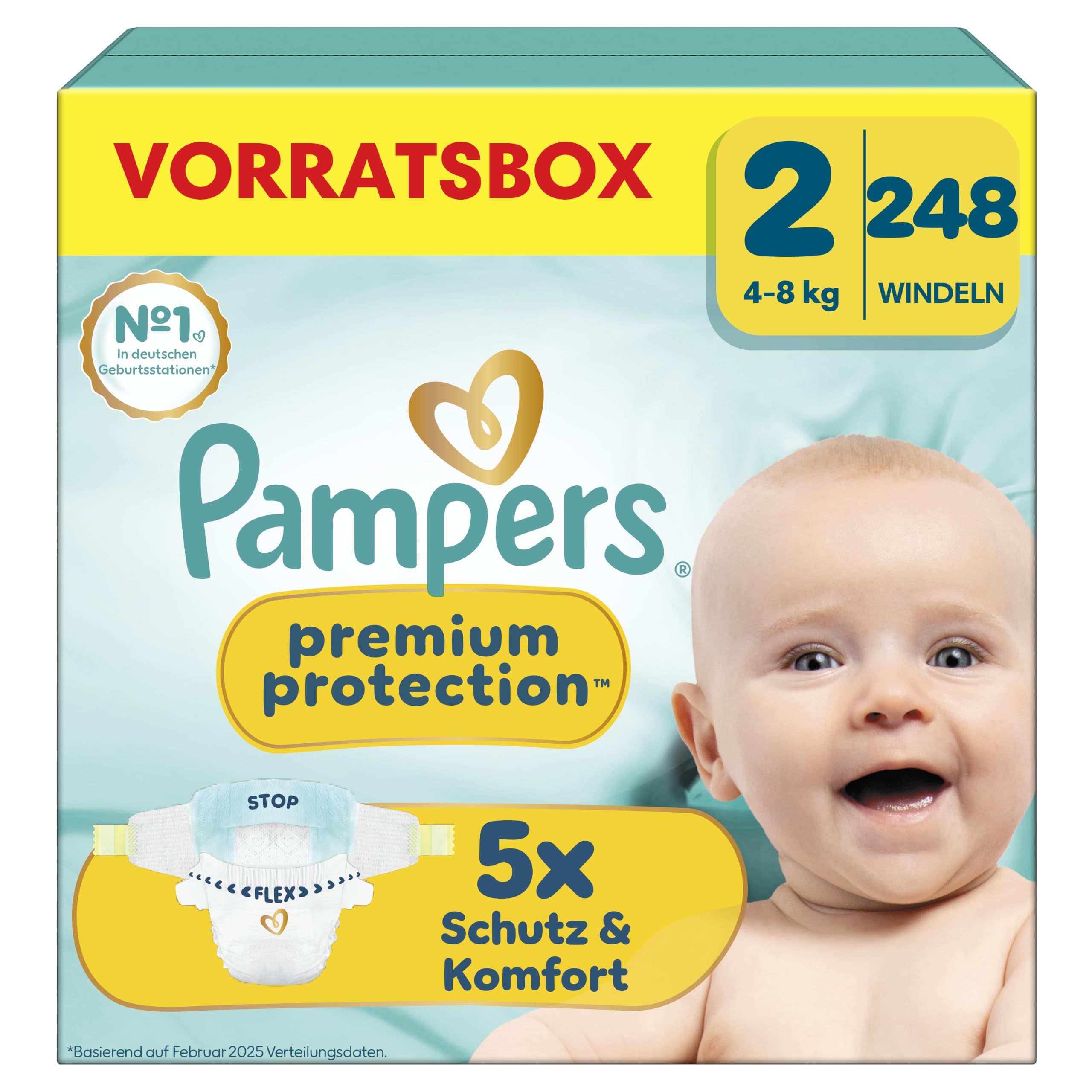 Pampers Premium Protection Größe 2 248 Windeln 4kg-8kg