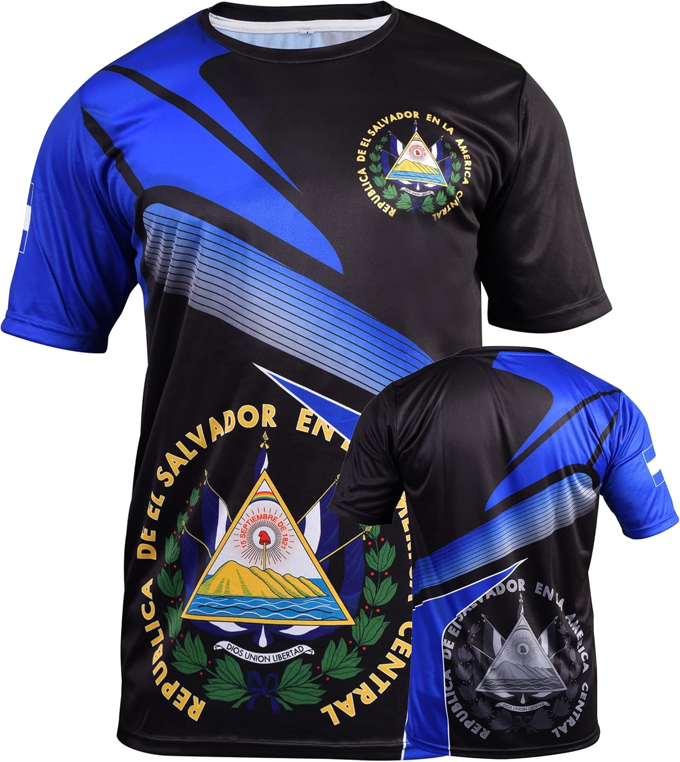 Fury El Salvador Soccer Jersey - Men/Women/Unisex/Hombres Camiseta de Futbol