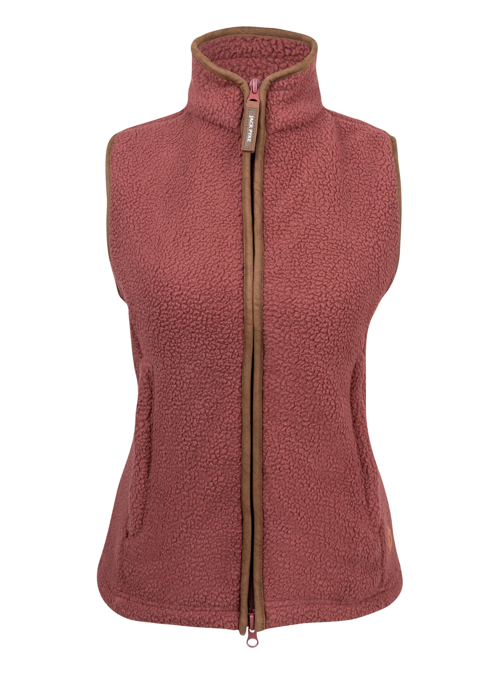 Jack Pyke Ladies Sherpa Fleece Gilet Burnt Copper Large