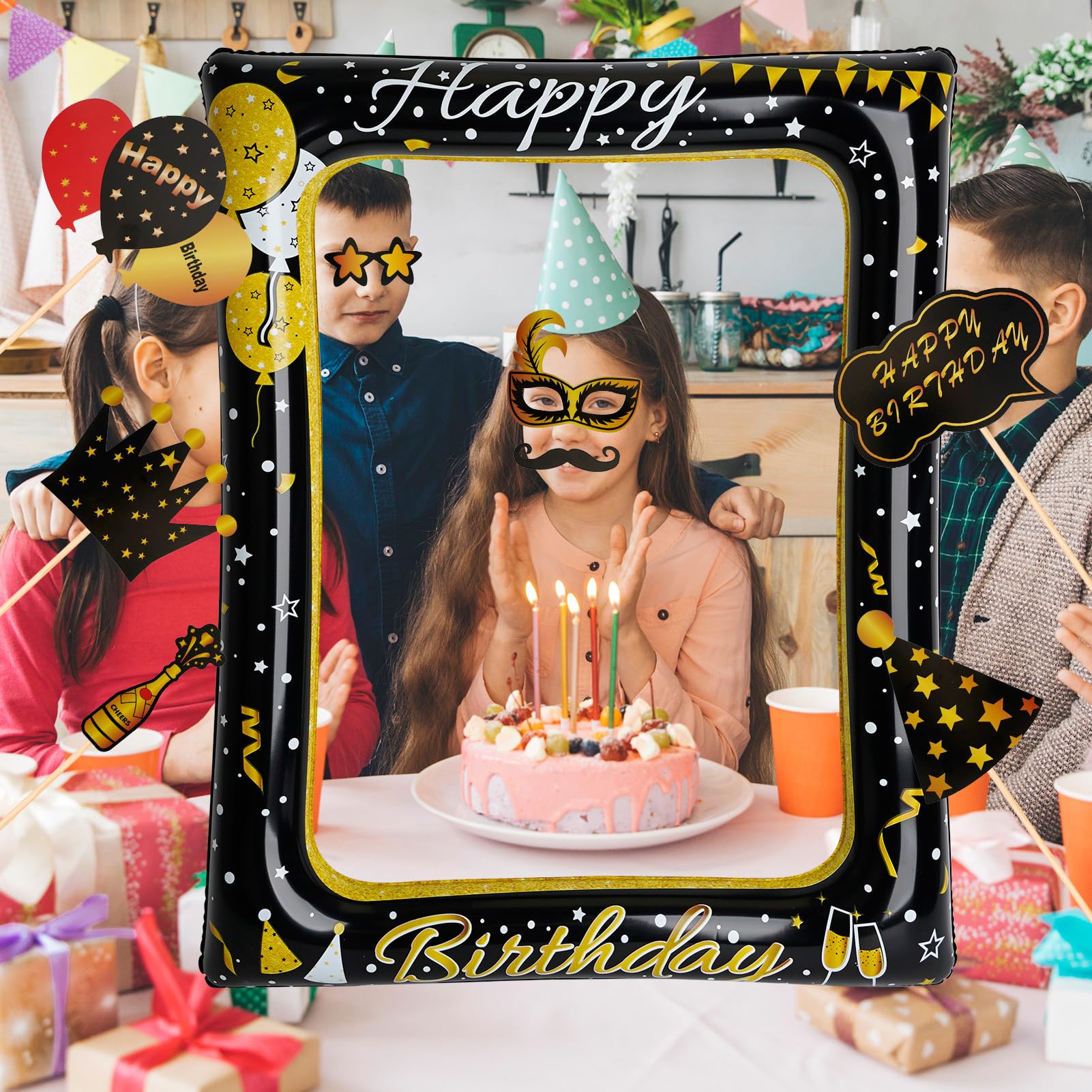 Cadre Selfie, Cadre Selfie d'Anniversaire, 18ème Anniversaire Fête