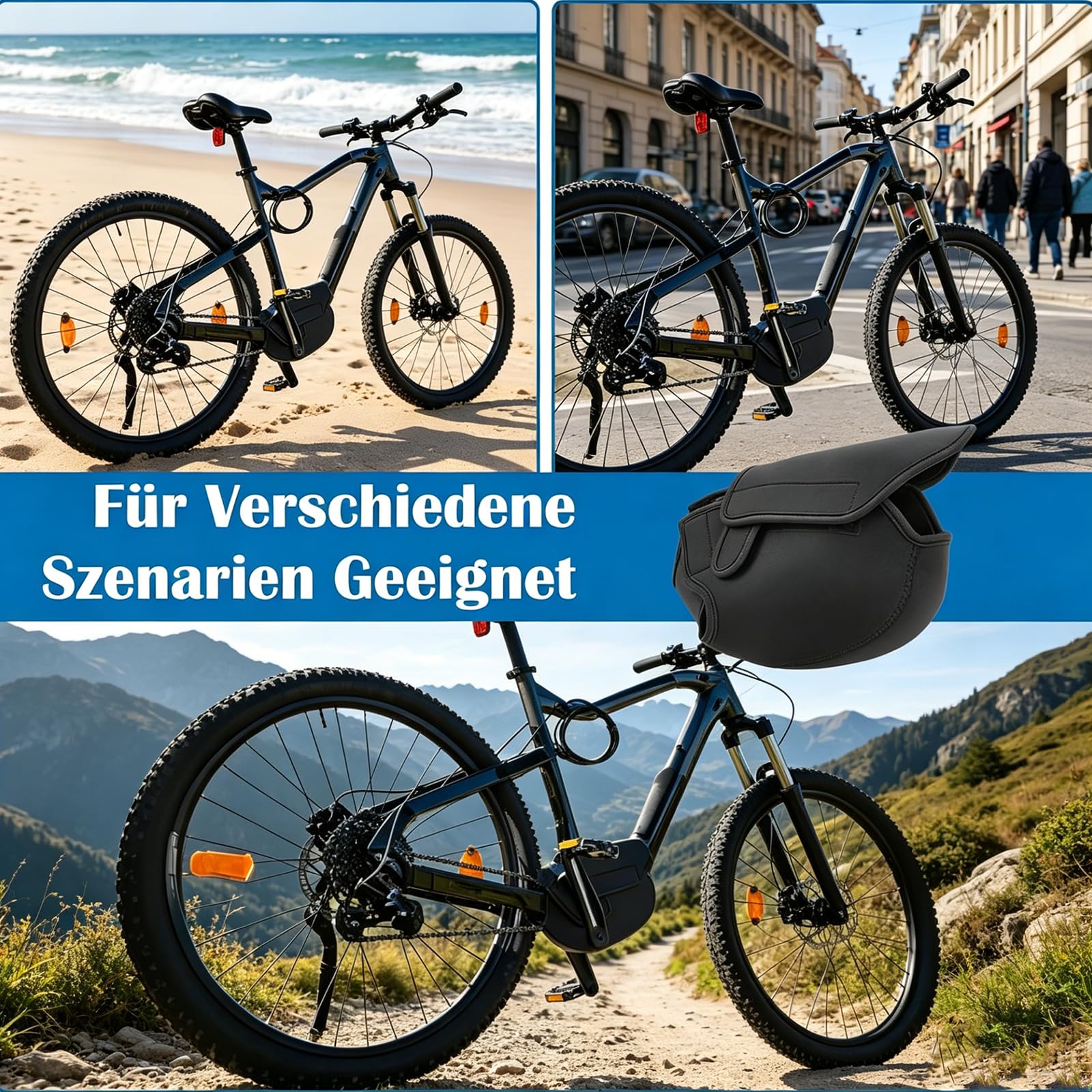 E-Bike Motor SchutzhüLle Wasserdicht,E-Bike Transportschutz Set,Ebike Motorschutz,füR FahrradträGer Lagerung Transport Garage und Outdoor Lagerung (2)