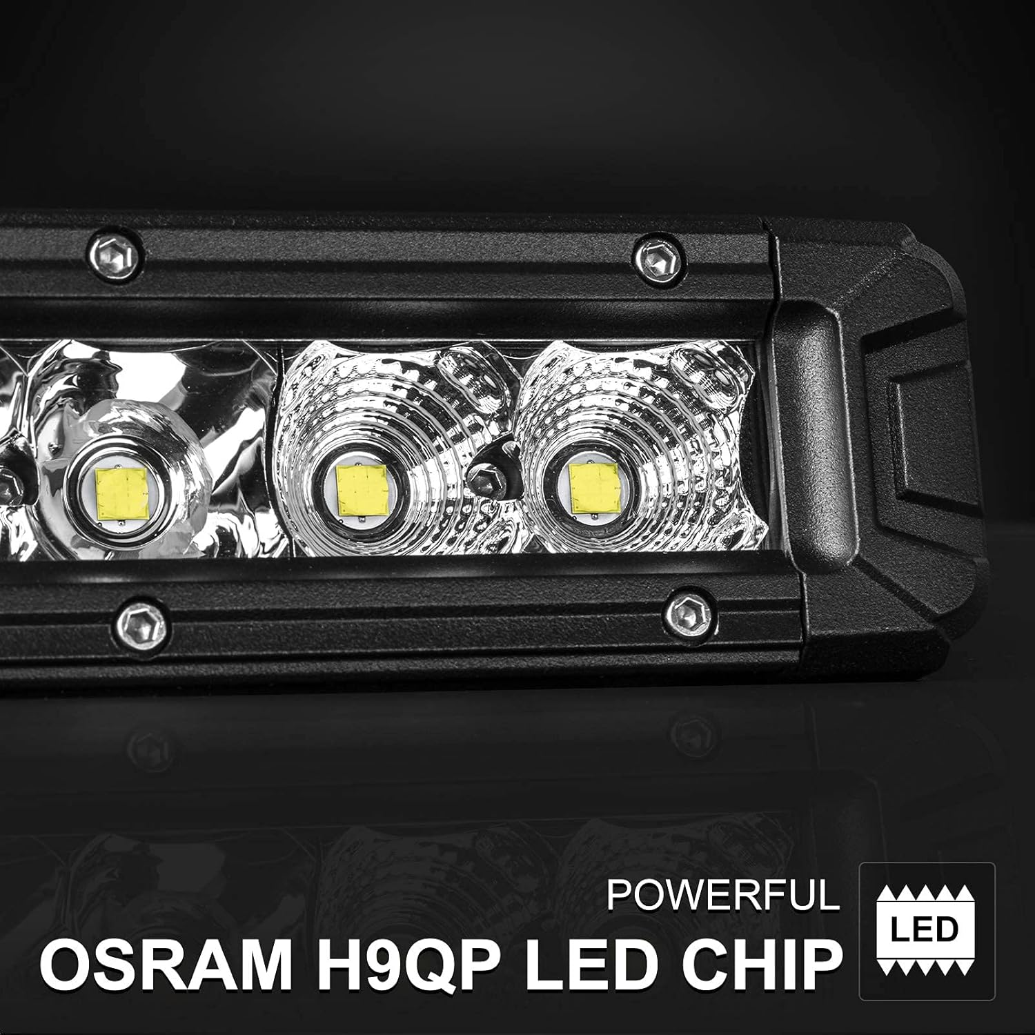 Rigidhorse LED Light Bar 2 Pcs 6 Inch 60W Single Row Flood Spot Beam Combo 6000LM Off Road Light Driving Light for Pickup SUV ATV UTV Truck Boat : Automotive