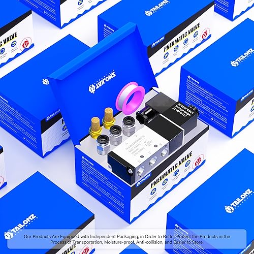 Miniatura 7 de TAILONZ PNEUMATIC Válvula solenoide NPT de 12 "NPT 4V410-15 12V24V110V220V Sola bobina operada por piloto eléctrico 2 posiciones 5 vías Tipo de