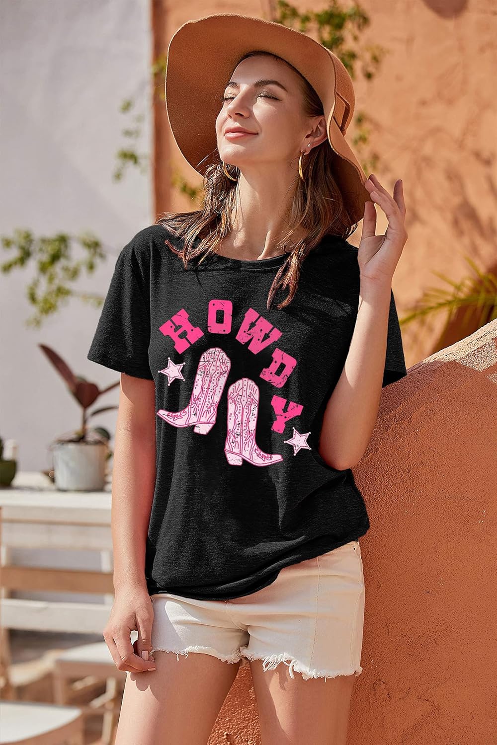 Howdy Shirt for Women Vintage Rodeo Cowgirl Graphic T-Shirt Western Country Concert Tee Tops - Image 5