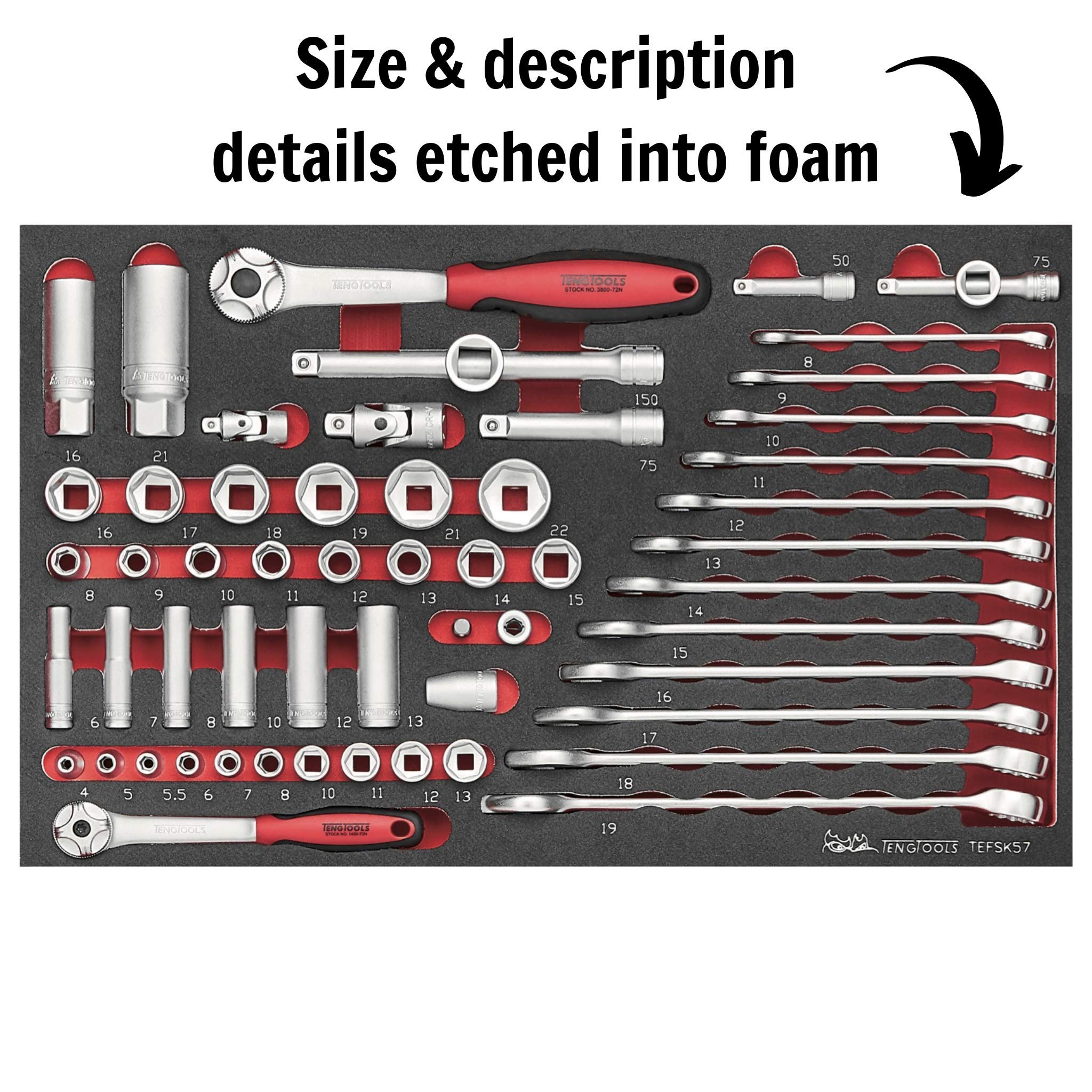 Teng Tools SCE1 - Kit di attrezzi da 118 pezzi, cacciavite, pinza, martello, chiavi e chiavi
