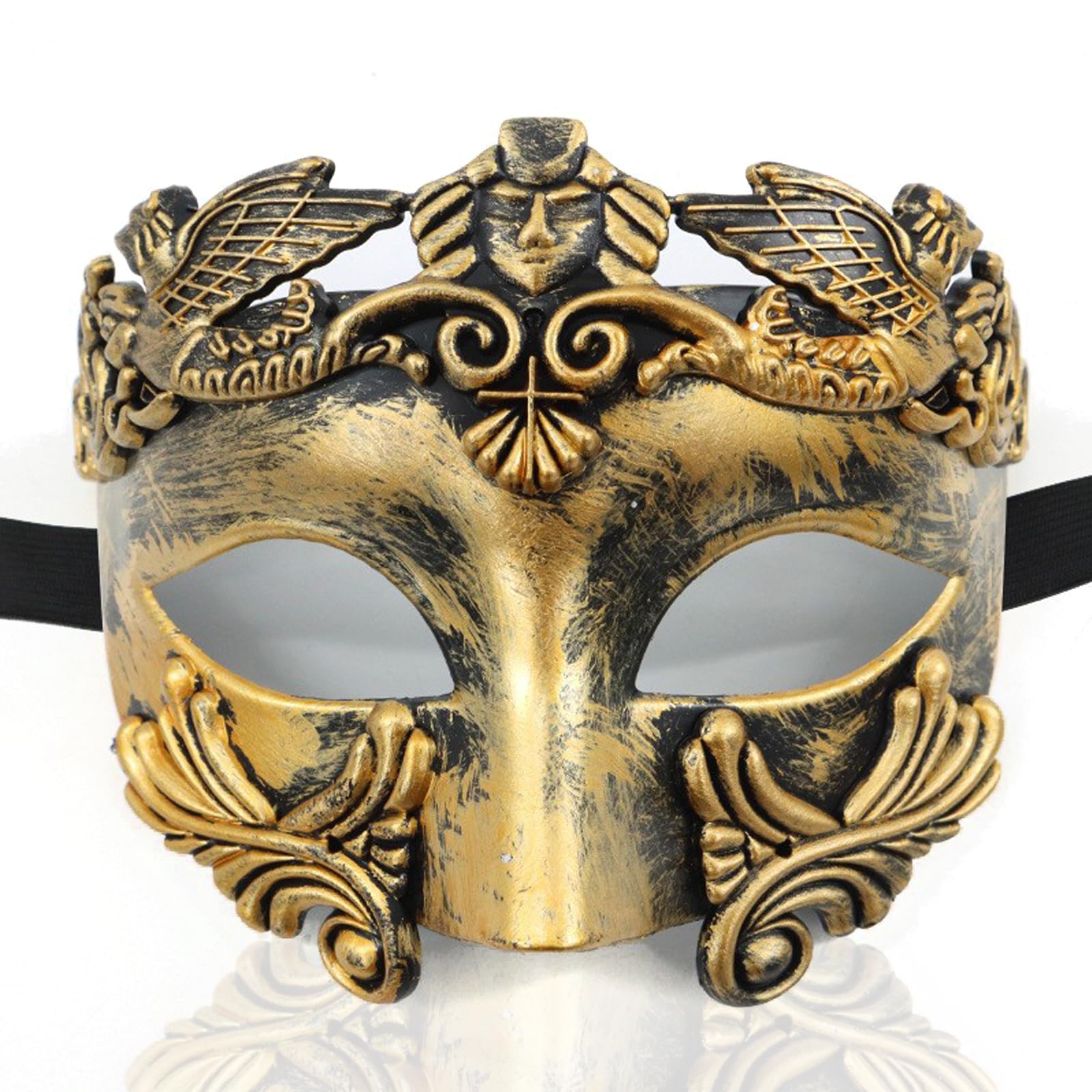GYTFOG Masquerade Mask for Men - Retro Carnival Mask for Halloween Costume
