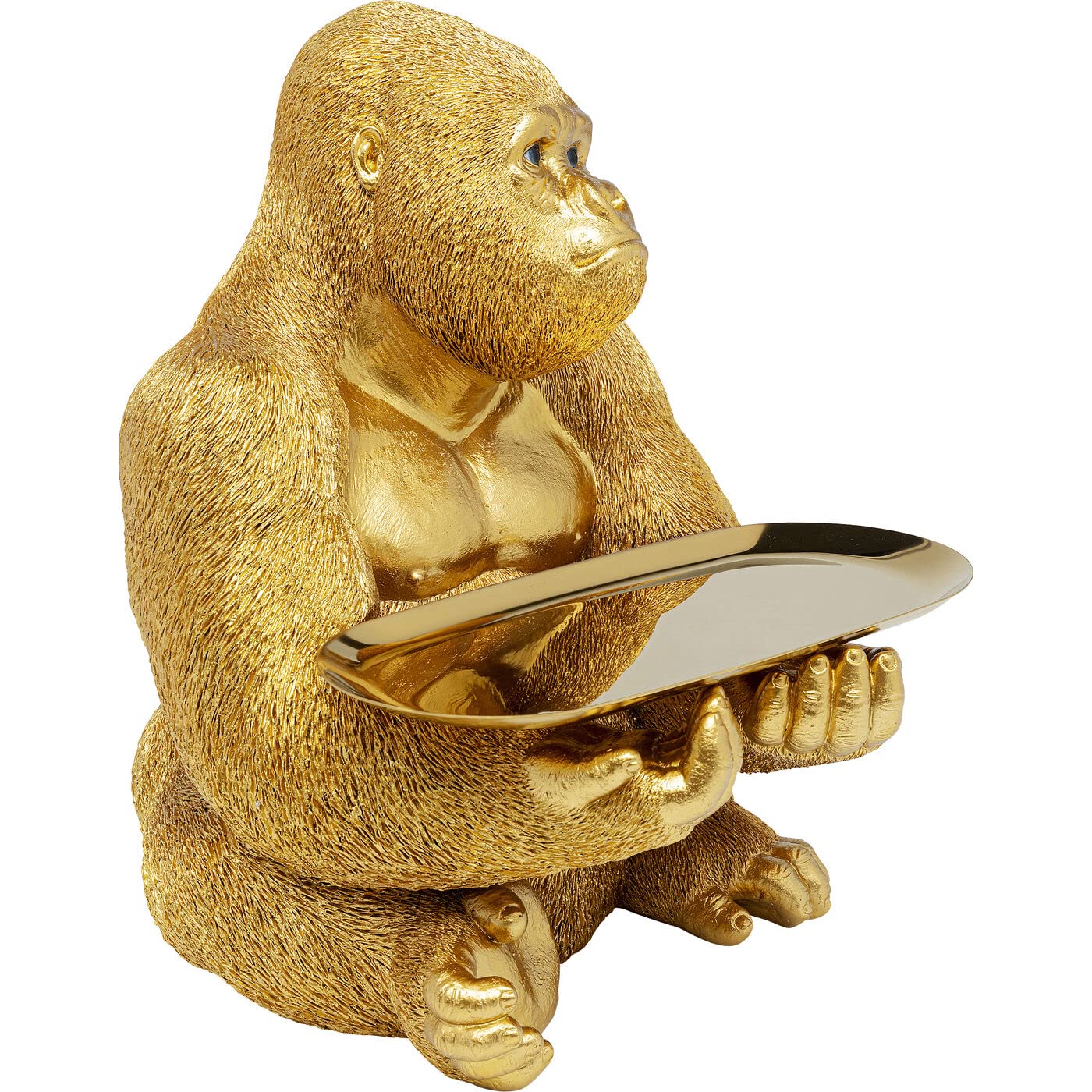 Kare Design figura decorativa Gorilla Butler, oro, 37 cm, idea regalo