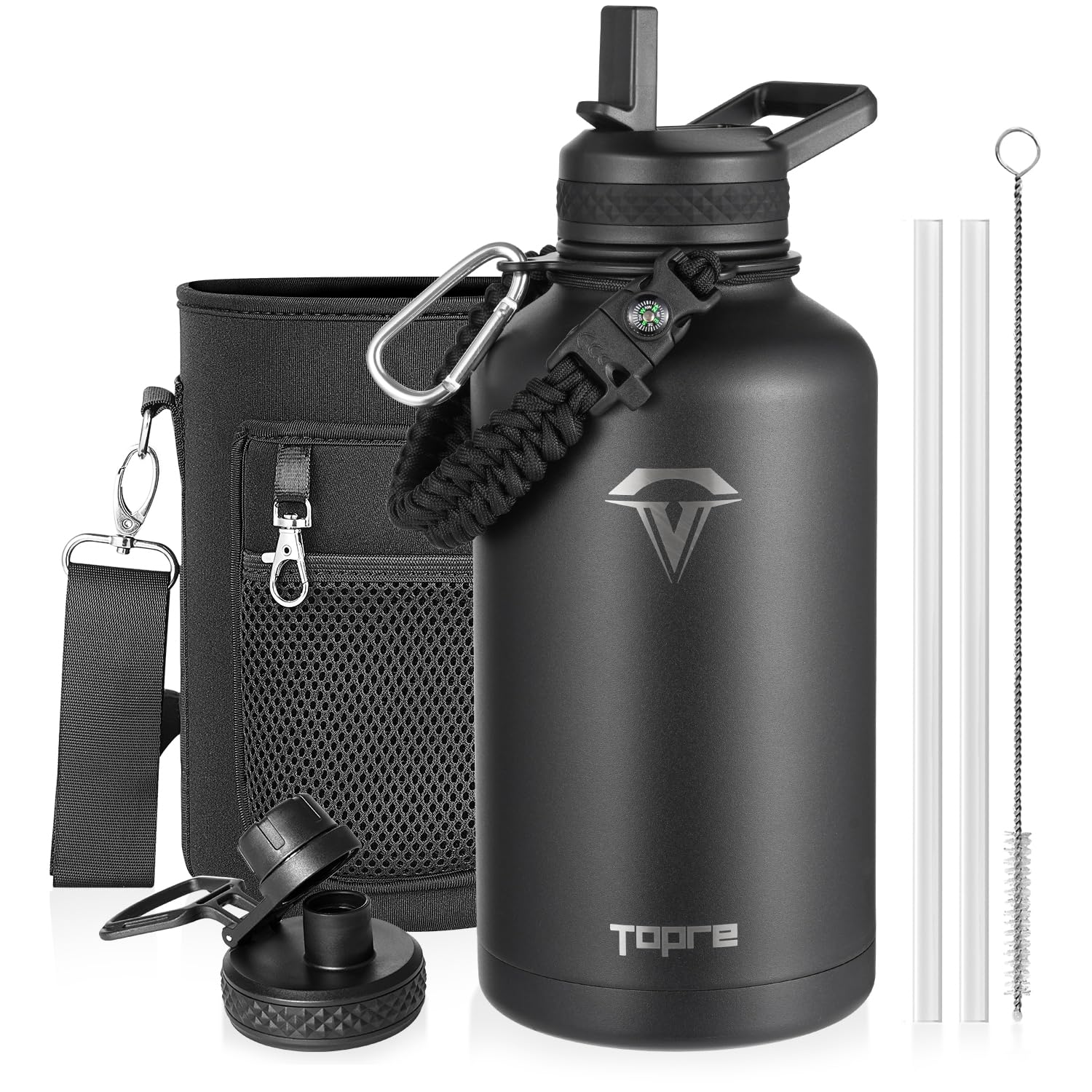 Amazon.com: Topre 64 oz Insulated Water Bottle Stainless Steel