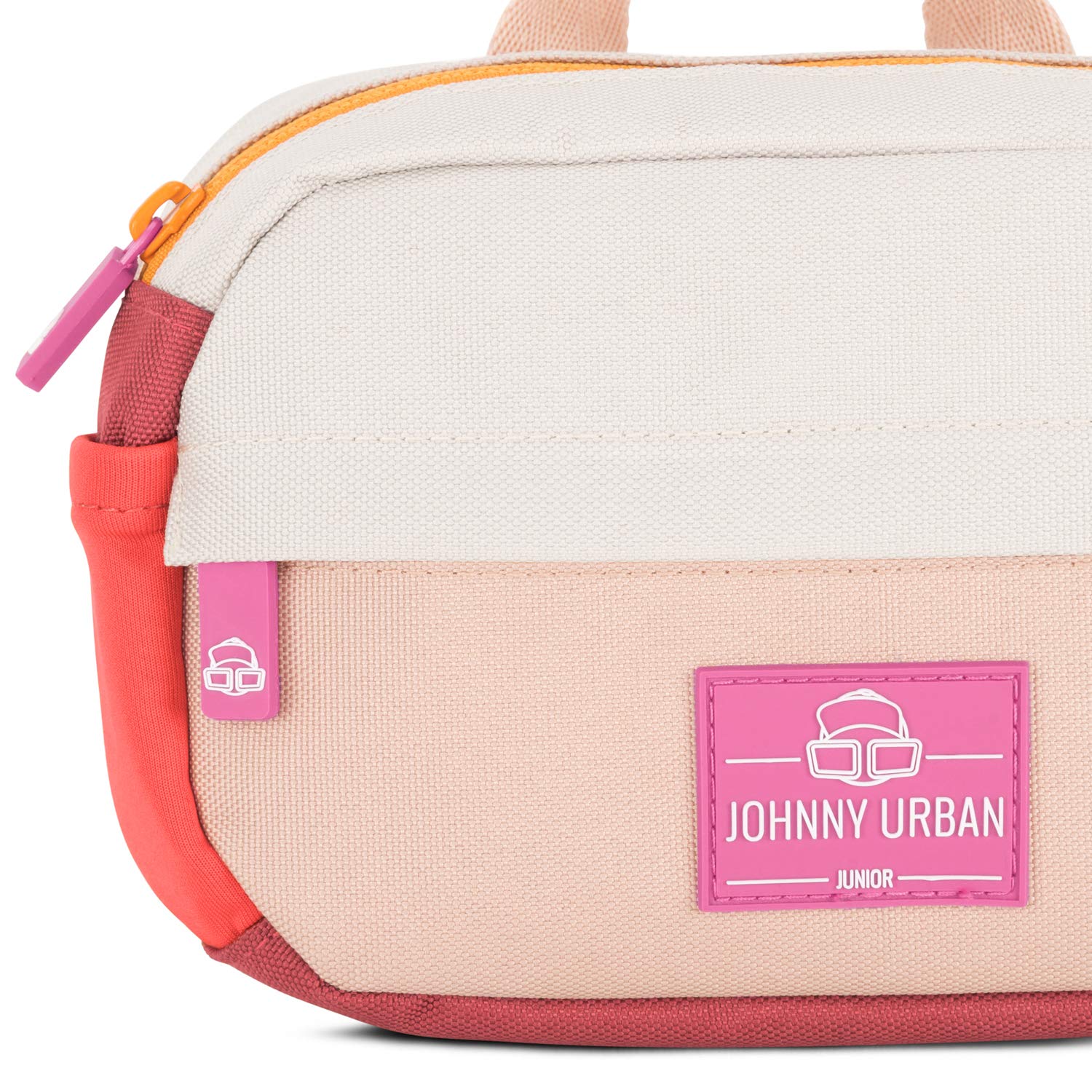 JOHNNY URBAN JUNIOR torba na brzuch dla dzieci dla dziewczynek i chłopców - Felix - z recyklingu i hydrofobowa, czerwony (czerwony) - JOHN00207