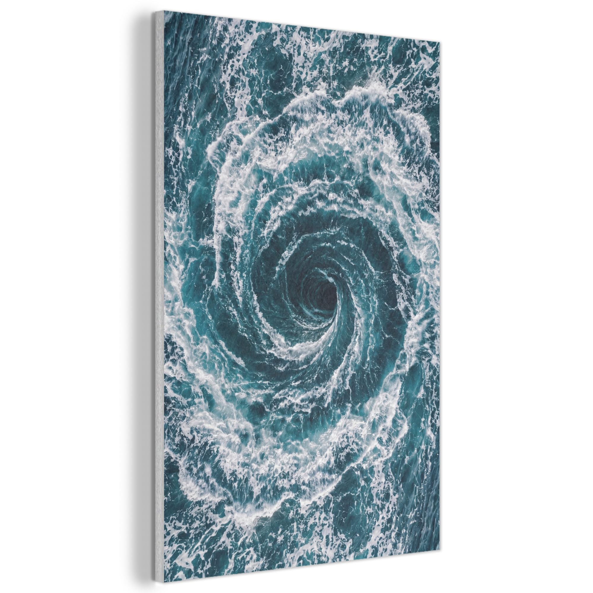 MuchoWow© Felt Panel 40x60 cm House Touch for Living Space Modern Visuals Decoration Wall Art Ocean - Blue - Whirlpool