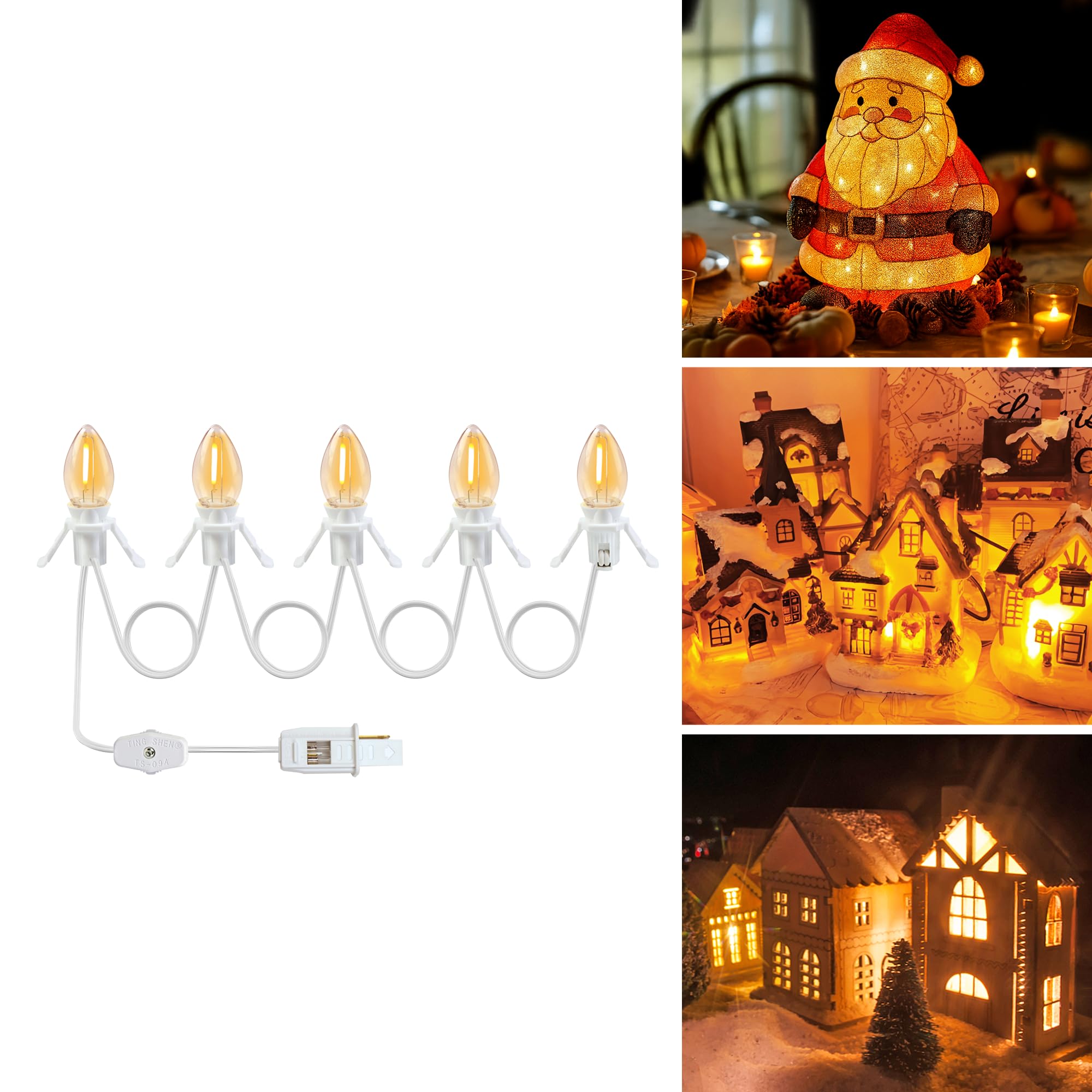 Amazon.com: C7 Christmas Village Light Accessory Cord with 5