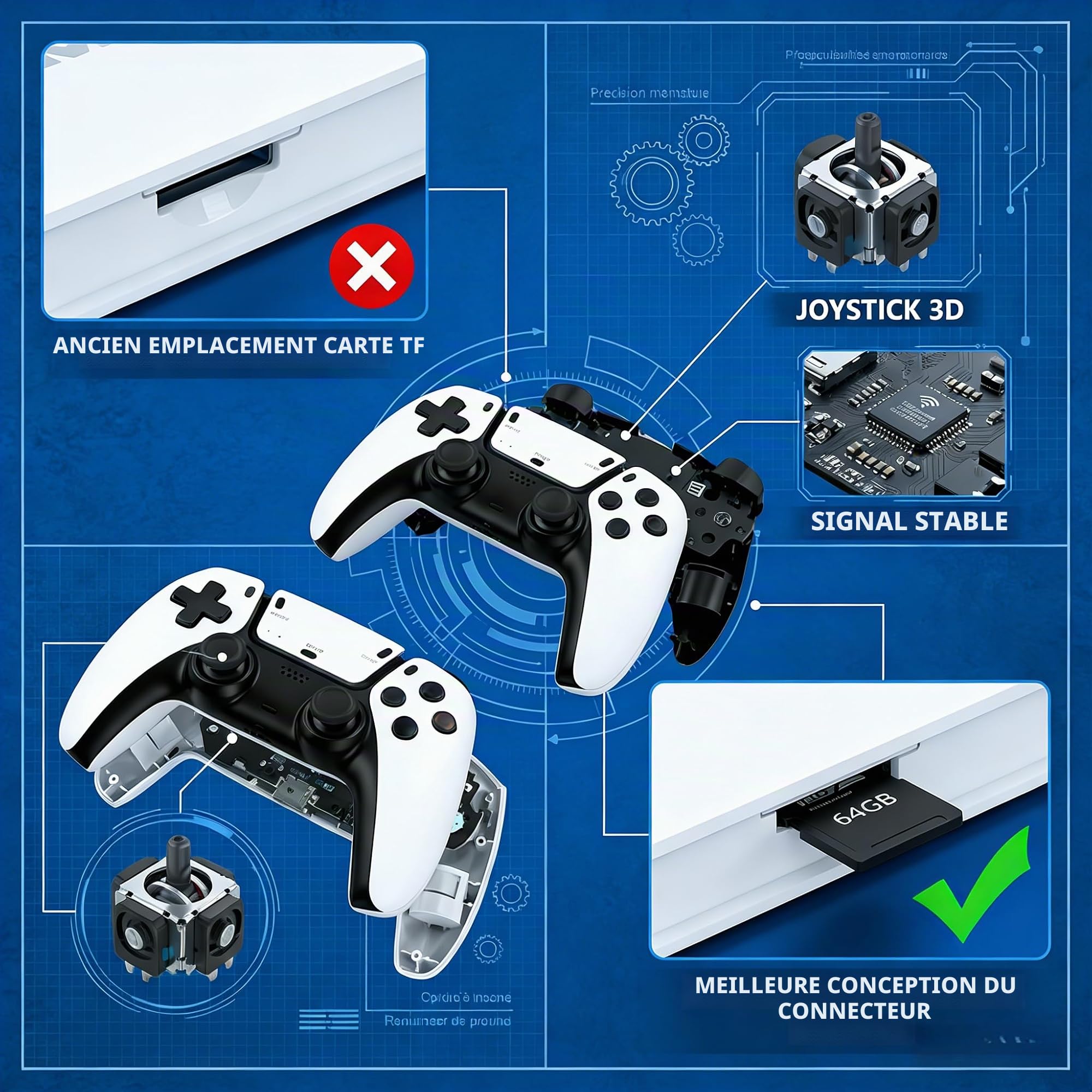M15 Console Retrogaming avec Plus De 20 000 Jeux Classiques Intégrés,Console De Jeu Rétro Pro avec 2 Manettes sans Fil, Consoles 20000 Jeuxs, HDMI 4k pour Familles Adultes Garçons