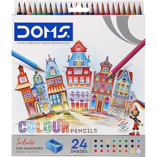 DOMS 24 Shades Colour Pencil