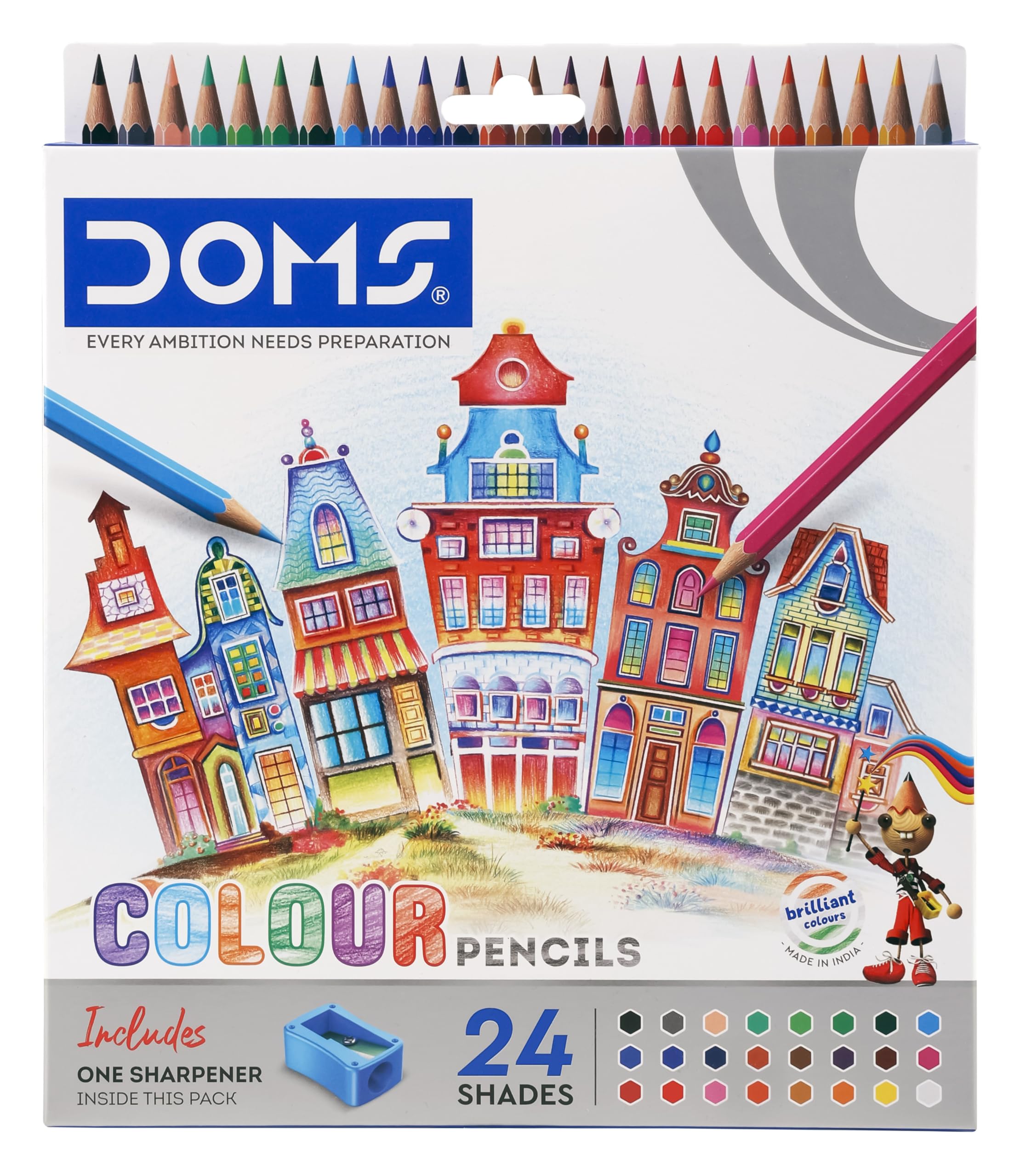 Doms Fsc 24 Shades Colour Pencil