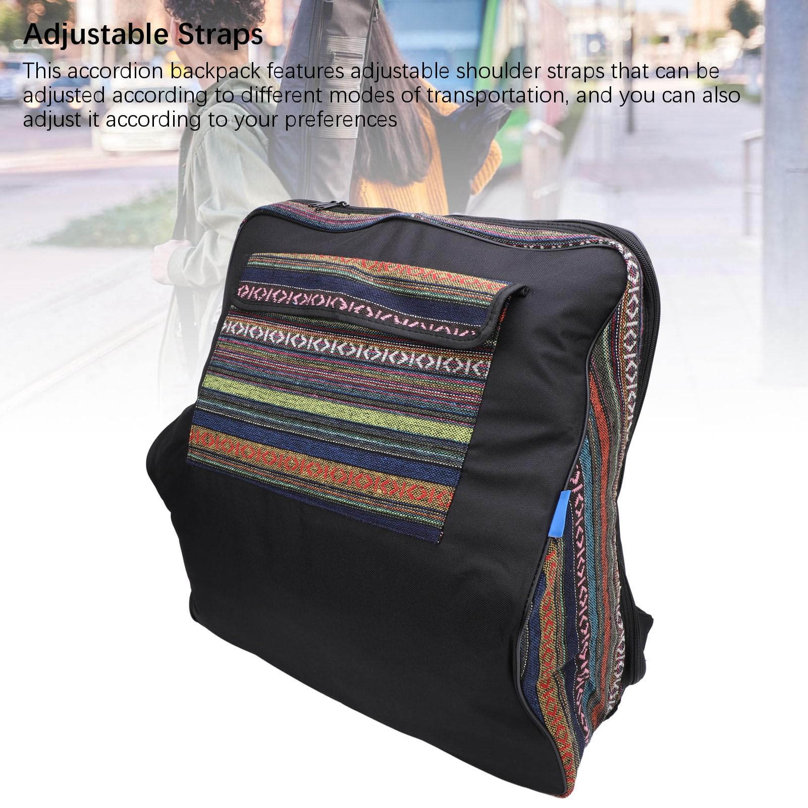 Akkordeon-Rucksack Wasserdichte Tasche aus Baumwollstoff 48-120 Bass Reisetasche