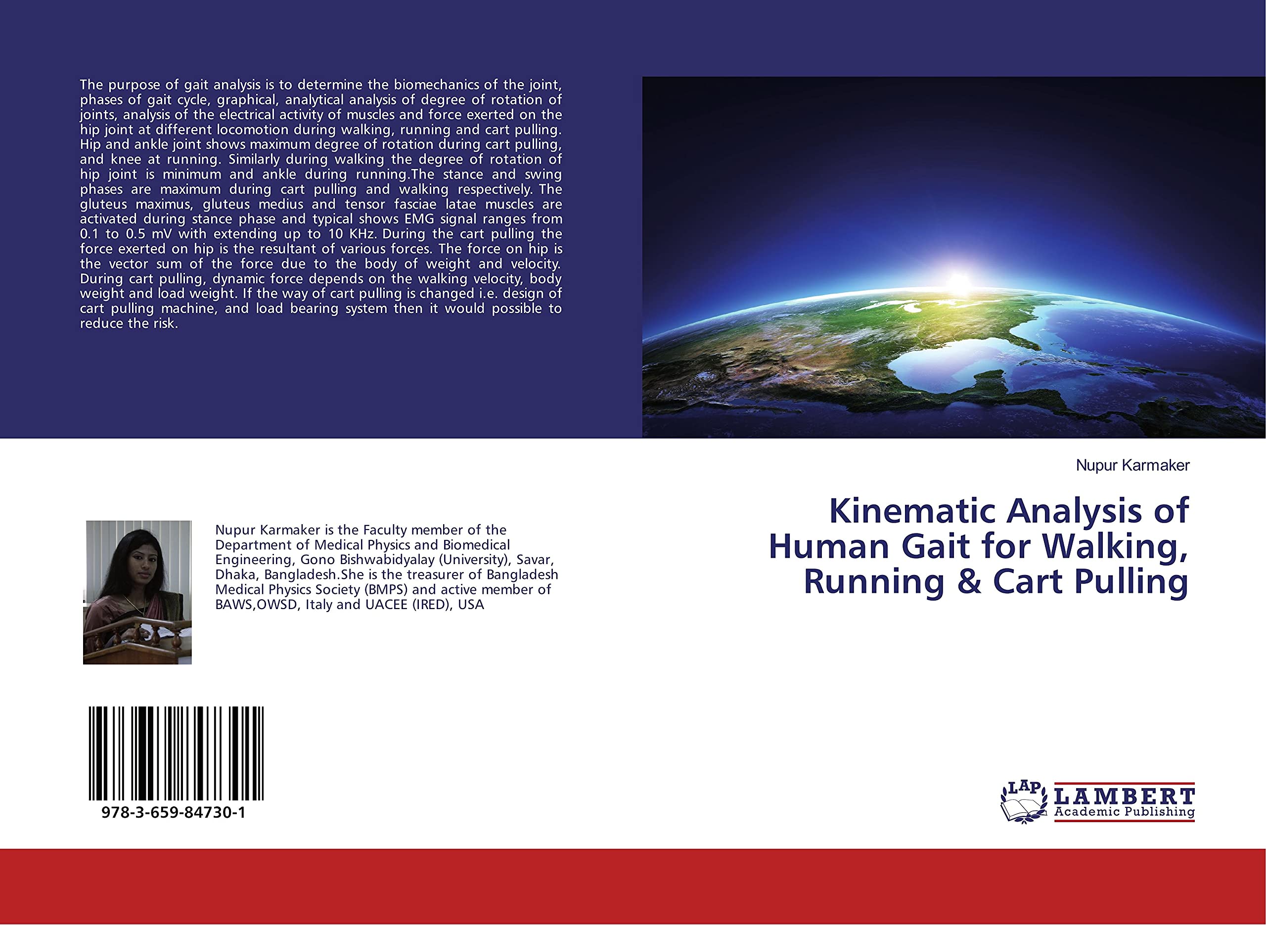 Kinematic Analysis of Human Gait for Walking, Running & Cart Pulling