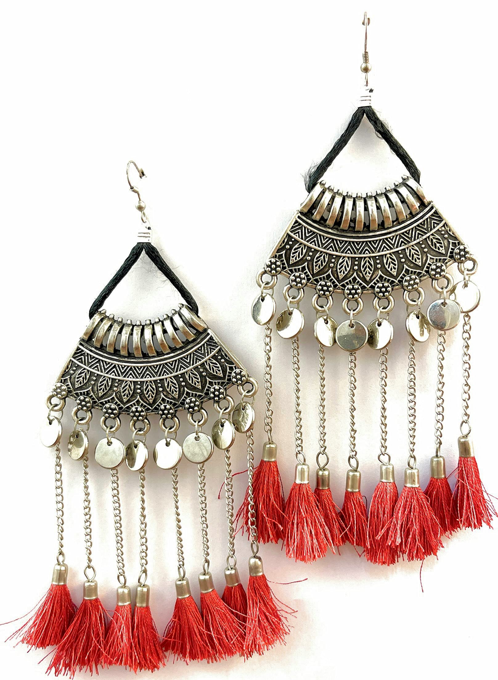 See full amazon price history chart for Karatcart Afghani Tribal Oxidised Fashion German Silver Dangler Earrings for Women Karatcart Afghani Tribal Oxidised Fashion German Silver Dangler Earrings for Women (B09DPDNFW4) Amazon Price History, Amazon Price Tracker