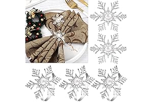 Stunning Snowflake Napkin Rings for Enchanting Table Settings
