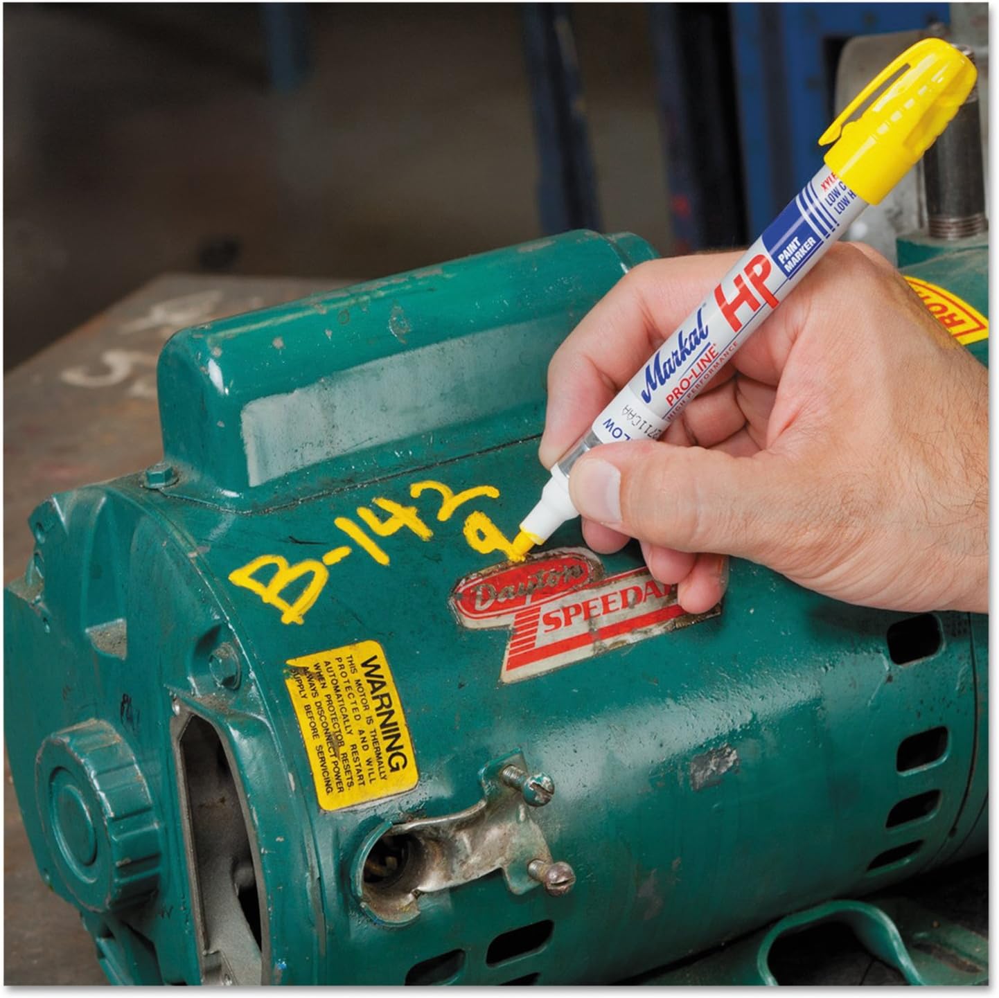 Markal 96961 Medium Pro-Line HP Paint Markers, 1/8, Yellow