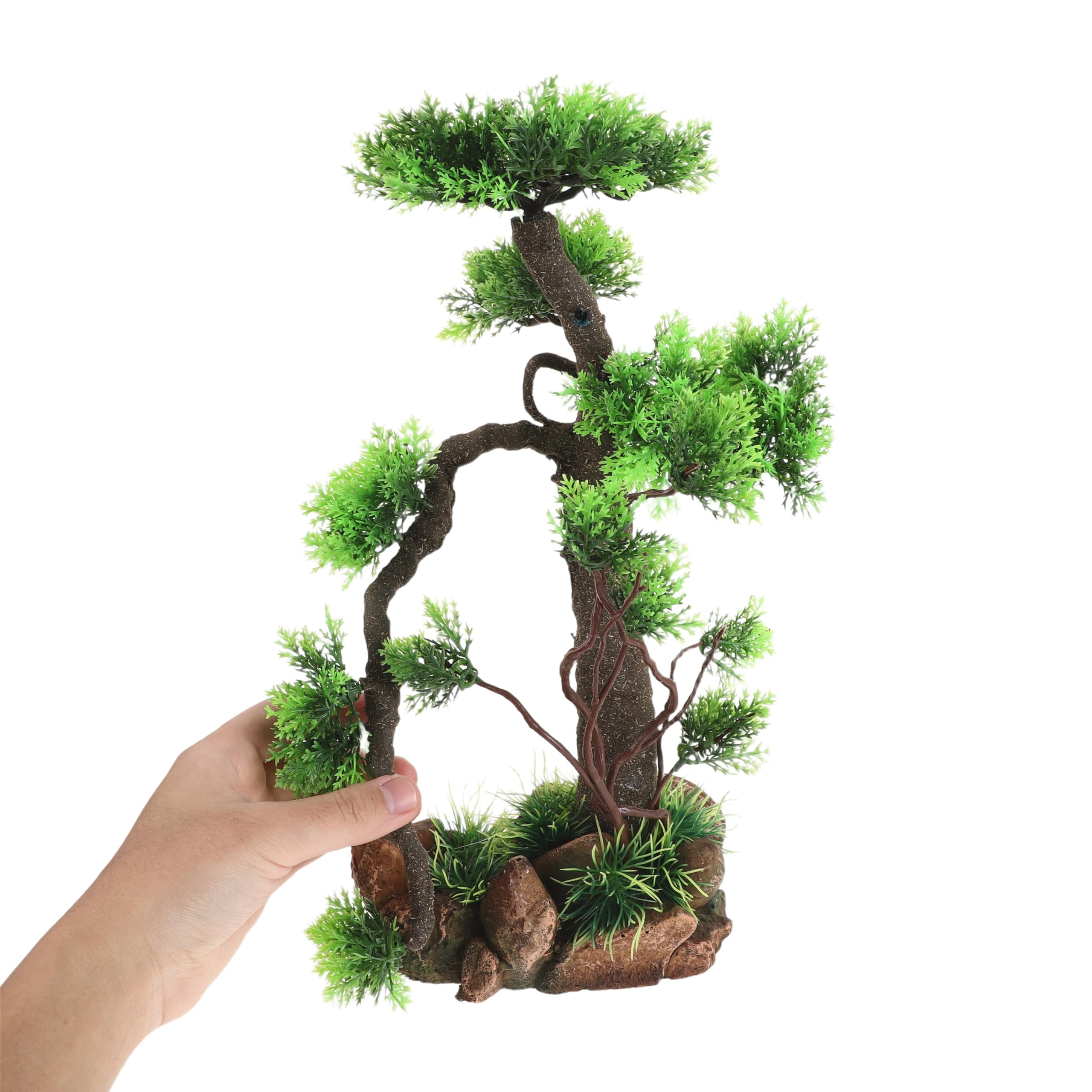 Ciieeo Plantas Artificiales para Acuario, decoración de bonsái, decoración de peceras Betta, Accesorios para paisajismo de acuarios.