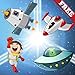 Rompecabezas para niños : descubrir la galaxia y la nave espacial ! Juegos de rompecabezas educativos - GRATIS