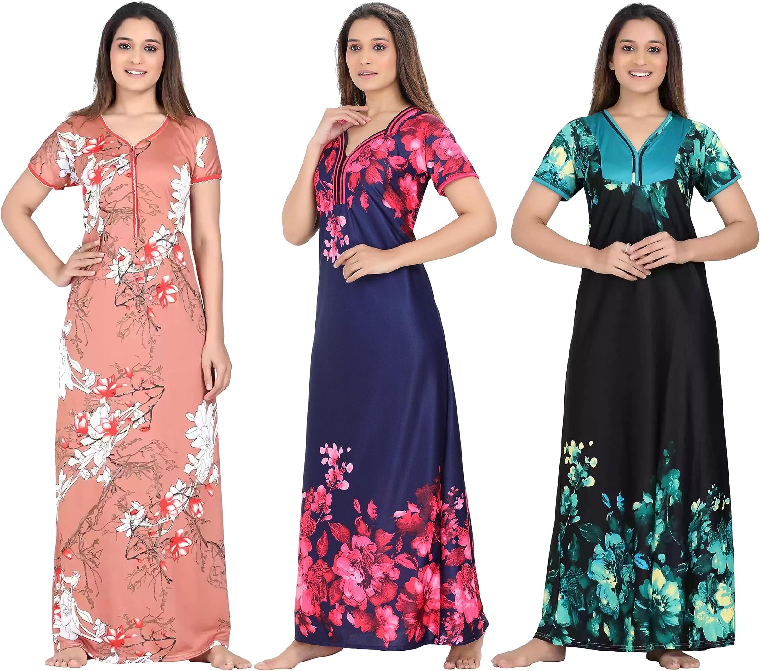 Nighty for Womens/Girls (Combo of 3 PCS)