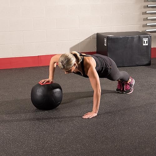 Miniatura 3 de Body-Solid Tools (BSTSMB) - Pelota medicinal de carcasa suave, bolas de pared que no rebotan para entrenamiento de fuerza, entrenamiento de pérdida