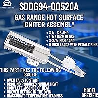 Vista 4 de Supplying Demand DG94-00520A 2692271 Gas Range Hot Surface Igniter Assembly Replacement - Connector Is Model Specific - Igniter Is Not Universal