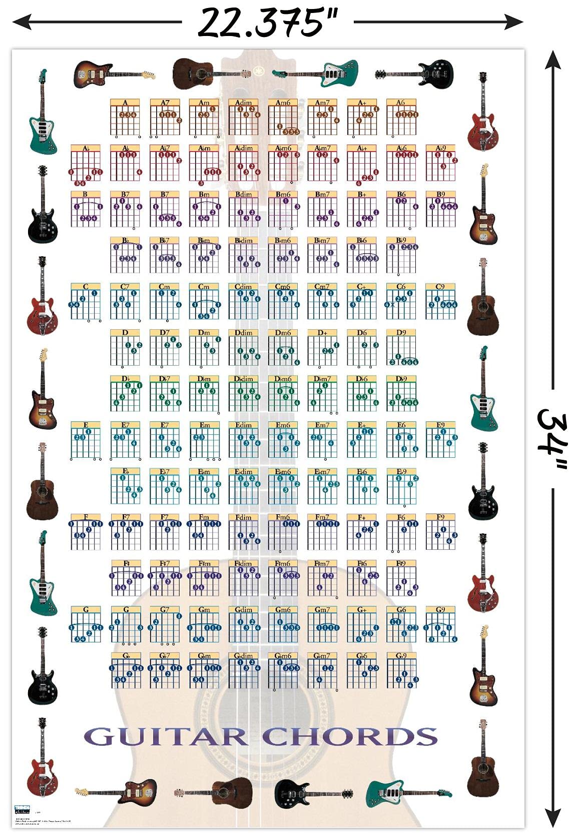 Amazon.com - Trends International Guitar Chords II - Learn to Play
