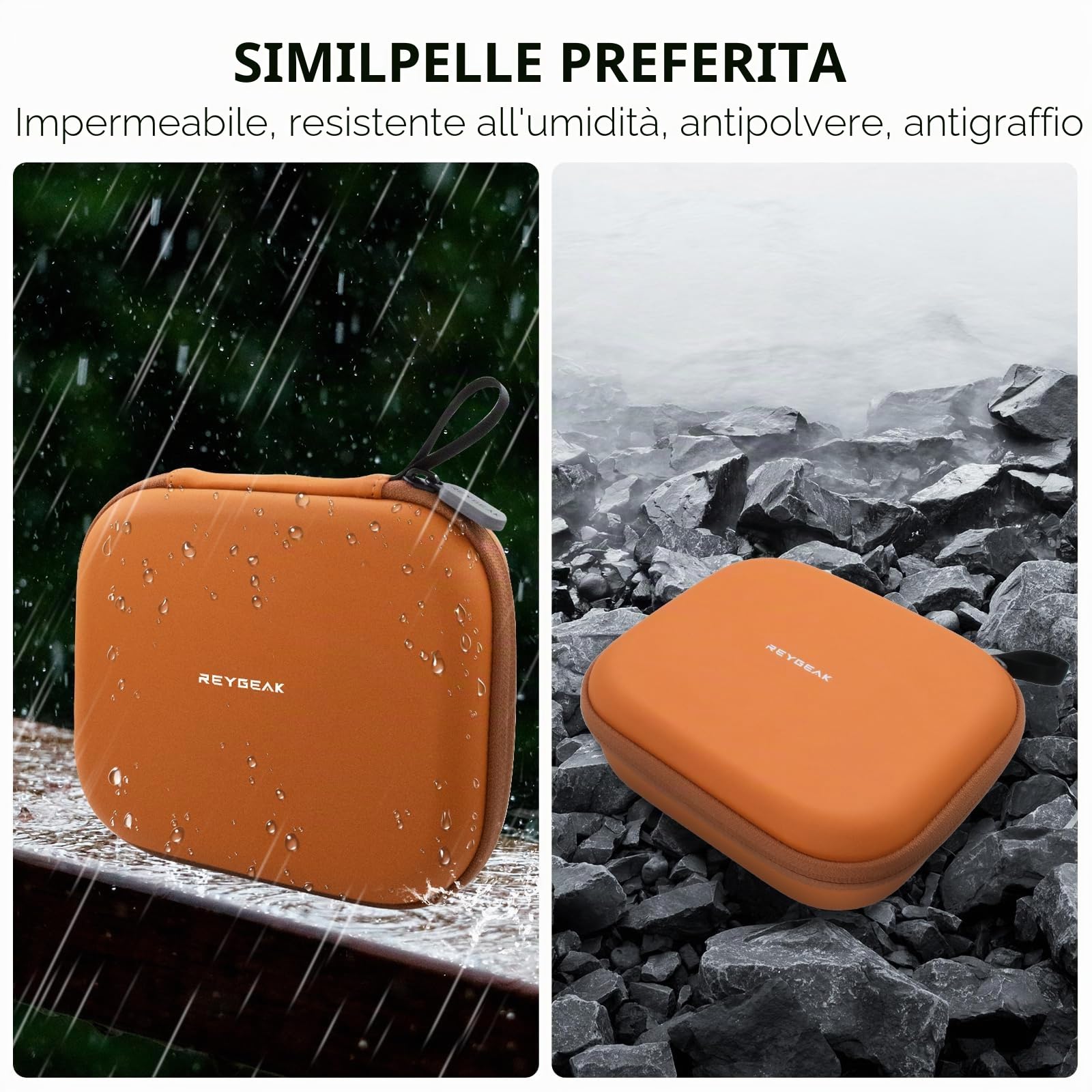 REYGEAK Custodia per il trasporto DJI NEO, custodia portatile in PU per accessori drone DJI NEO, custodia rigida impermeabile combinata con cavo dati/elica/protezione drone.