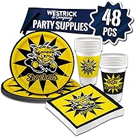 Vista 9 de UTSA Roadrunners Party Supplies - Juego de 48 piezas con licencia oficial: vasos de plástico para bebidas de 16 onzas, platos de papel de 9