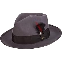 Scala Classico Mens Wool Felt Snap Brim Fedora