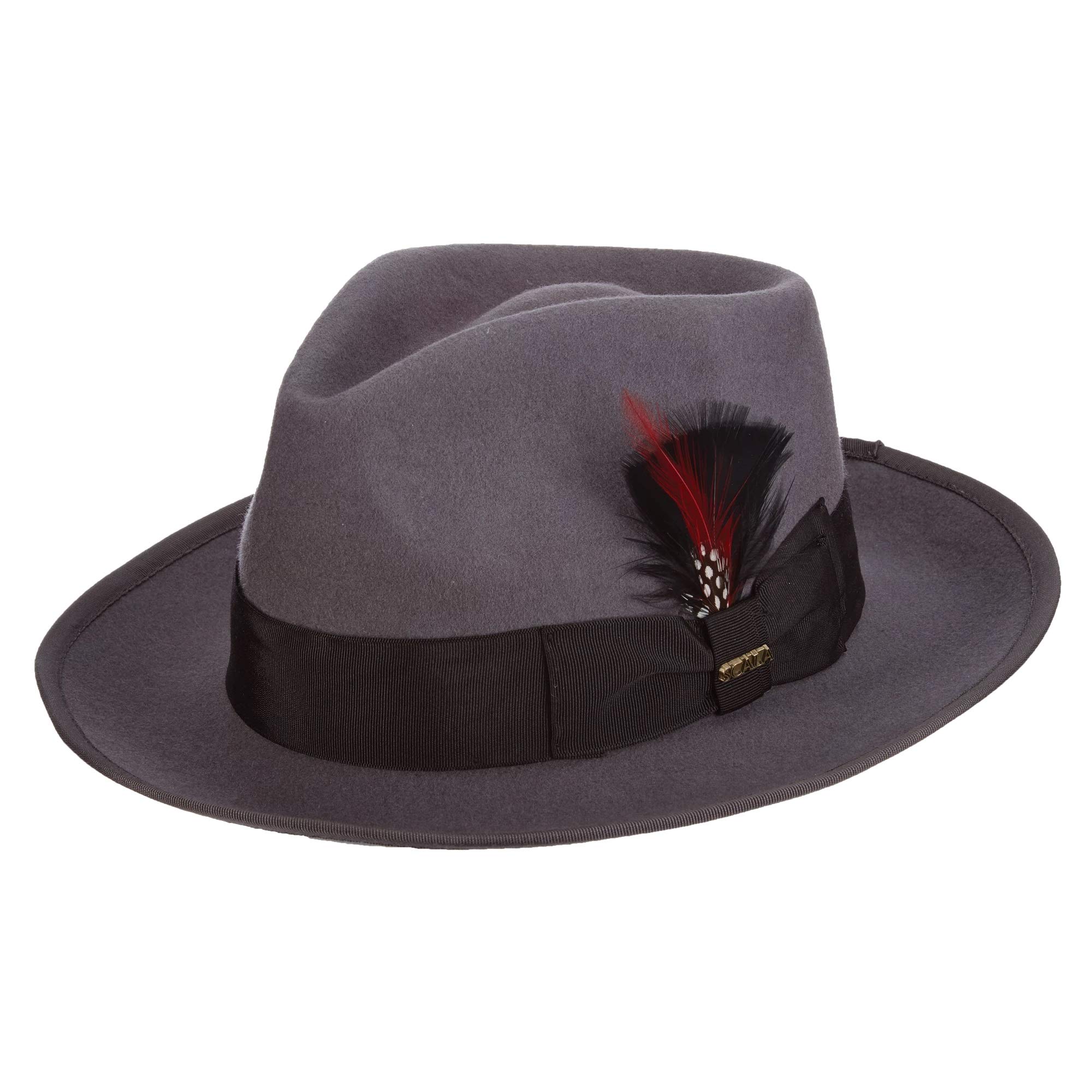Scala Classico Men's Wool Felt Snap Brim Fedora