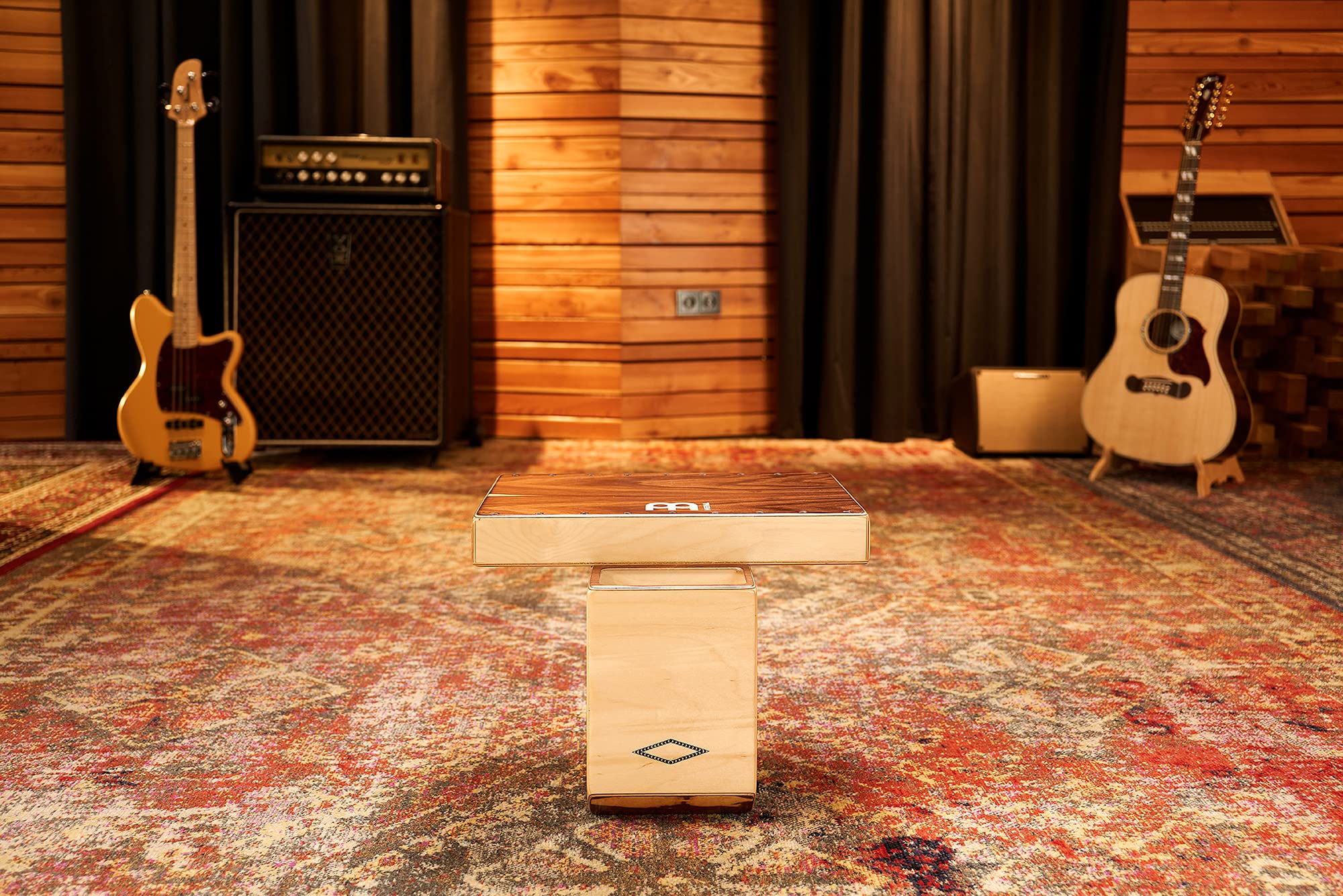 Meinl Percussion Slaptop Cajon Box Drum with Internal Snares and Forward Projecting Sound Ports -- Made in Spain -- Artisan Edition, 2-Year Warranty (AEVLPS) - Image 4