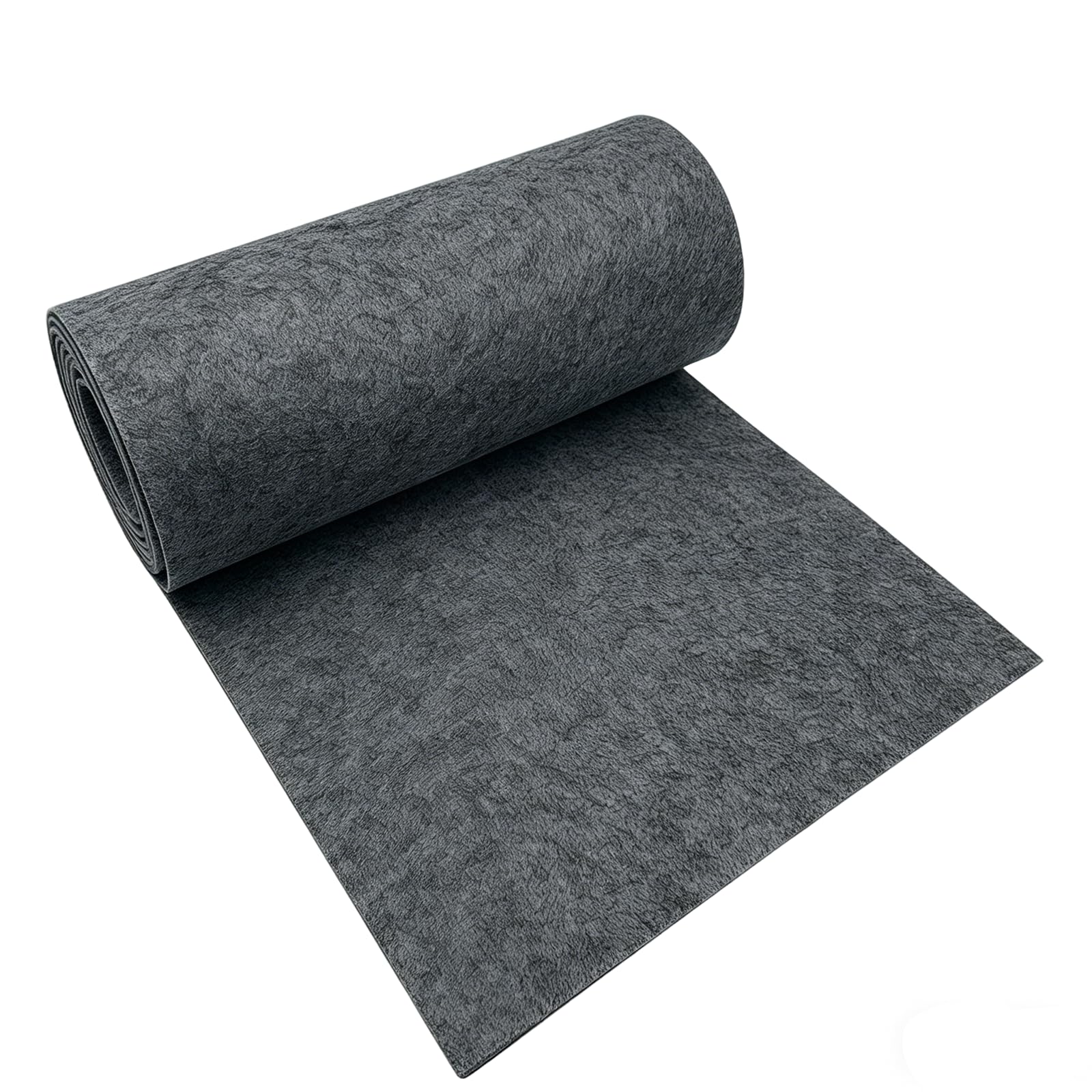 Filz Meterware 30x250 cm | Polyester Filzrolle 3 mm Dick | Dunkelgrau Filzrolle | Filzstoff zum Zuschneiden für DIY Basteln, Nähen, Patchwork & Dekoration | Universelle Filzmatte als Taschenfilz