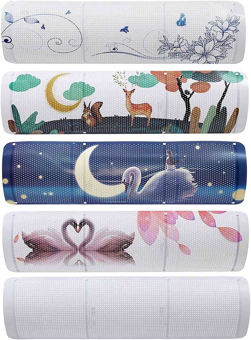 エアコン風防 ホームベッドルームエアコンカバープレートフロントガラス調整可能なエアコンバッフルシールド風ガイドダイレクトブローを防止