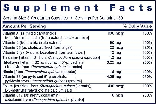 Miniatura 4 de Life Extension Multivitamínico de alimentos integrales, vitamina D3 derivada de plantas, A, B, C y E, además de minerales, extractos de plantas,
