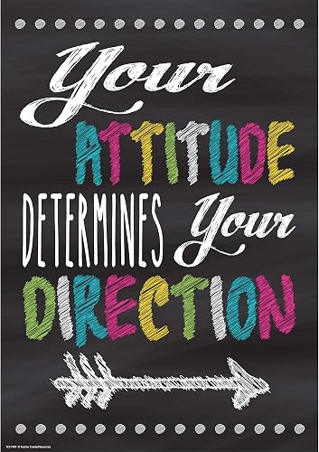 Teacher Created Resources Your Attitude Determines Your Direction Positive Poste