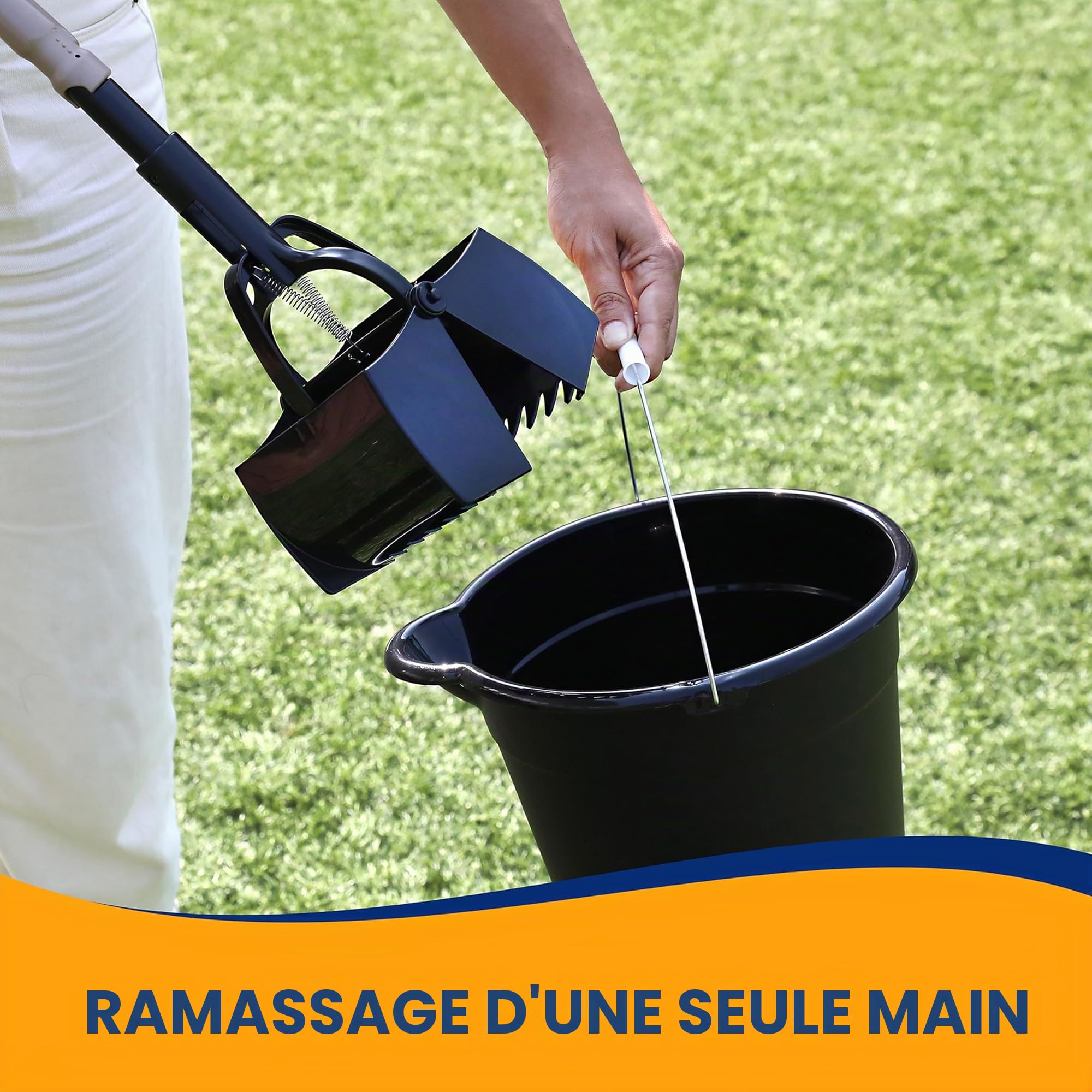 Arm & Hammer Pooper Scooper Claw Scoop Chien Caca Scooper pour système de Gestion des déchets d'animaux de Cour