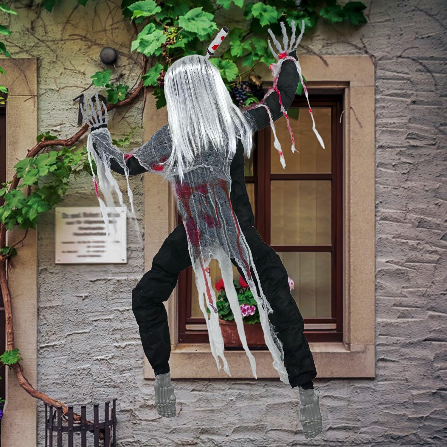 EMLOHSOL Halloween Climbing Zombies Wall Decoration,Life