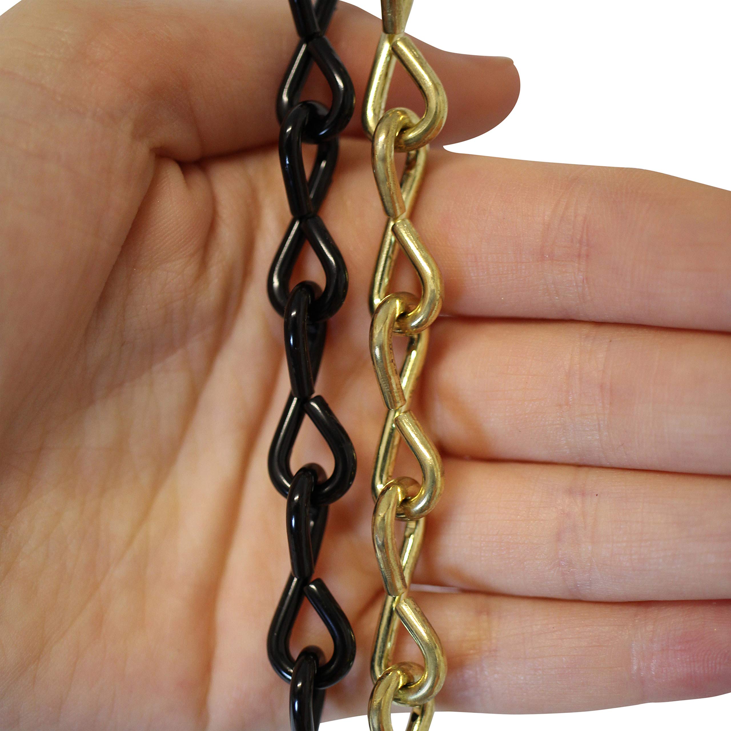 Rch Hardware Locations RCH Hardware CH S50 06 BLK 65 Steel Basket Chain, Black (65 Foot Reel Clock Chain