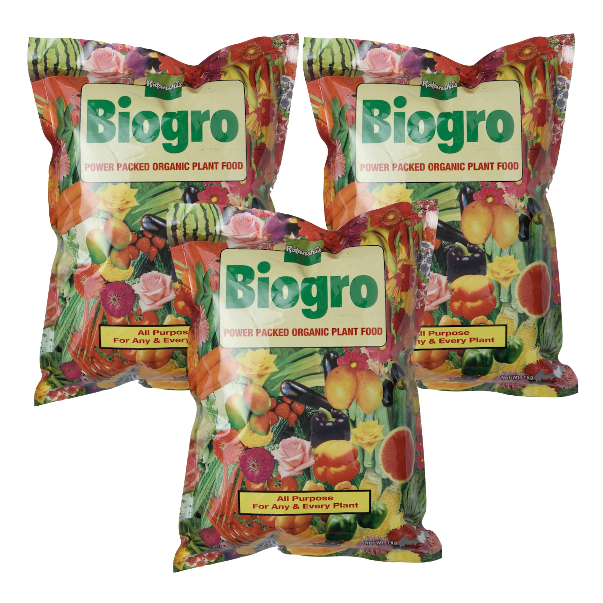 Ratanshi Agro Hortitech Biogro Organic Power Packed Plant Food for Home Gardening - 3 kg