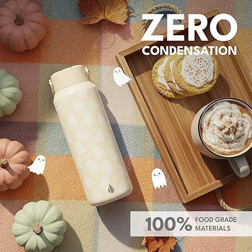 Miniatura 98 de Elemental Botella de agua aislada de 40 onzas con pajilla, botellas de agua con núcleo de acero inoxidable 100% a prueba de fugas para viajes,